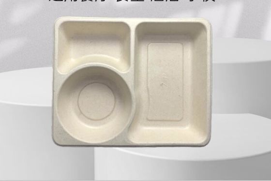 جعبه ناهار یکبار مصرف 3Grid ، جعبه بسته بندی زیست تخریب پذیر Takeaway