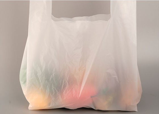 کیسه پلاستیکی یکبار مصرف تی شرت میوه ای سبزیجات زیست تخریب پذیر 14x50cm