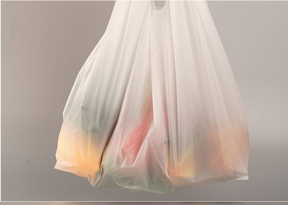 کیسه پلاستیکی یکبار مصرف تی شرت میوه ای سبزیجات زیست تخریب پذیر 14x50cm