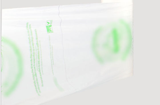 نشاسته ذرت 52 * 65 سانتی متر PLA PBAT کیسه پلاستیکی رول مداوم تخت قابل تجزیه