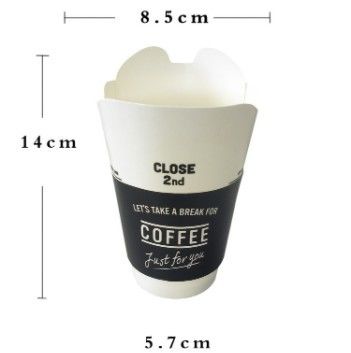 فنجان کاغذی یکبار مصرف 8oz پروانه ای ، 230 میلی لیتر فنجان پروانه ای برای مایع گرم