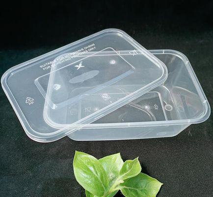 ظرف غذای پلاستیکی یکبار مصرف PP یکبار مصرف مایکروویو 1000 میلی لیتری