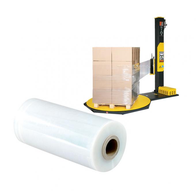 پالت دستی Pe Stretch Wrapping Shrink Film Roll 500mm 80 Gauge 20 Micron 3