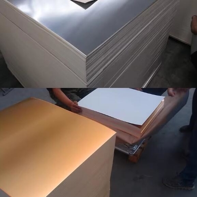 250GSM کارت کارت هنری 50*70 سانتی متر کاغذ آینه کارت کاغذ سفارشی ضخامت و اندازه ورق فلزی نقره / طلا
