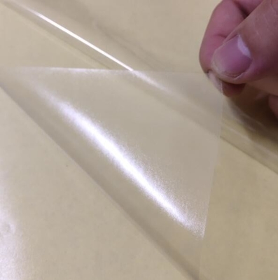 مقاومت در برابر دماهای بالا چسب روغن دو طرفه کاغذ پایین زرد شفاف PVC دو طرفه فیلم چسب