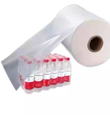 فیلمی کوچک کننده حرارتی بیوتراژابال رول PE فیلمی کوچک کننده کششی برای بطری شیشه ای آبجو آب آشامیدنی آب آشامیدنی