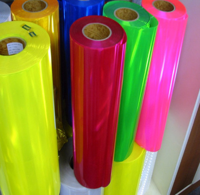چسب نرم PVC فیلمی شفاف رنگین PVC Frosted رنگ درخشان چسب PVC فیلم