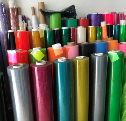 چسب نرم PVC فیلمی شفاف رنگین PVC Frosted رنگ درخشان چسب PVC فیلم