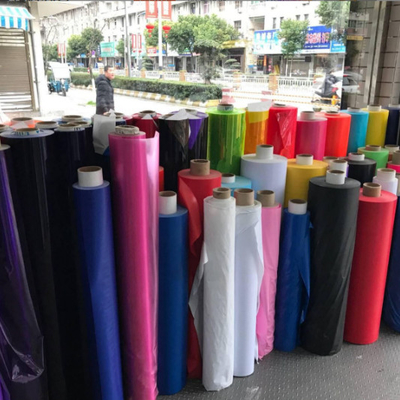 چسب نرم PVC فیلمی شفاف رنگین PVC Frosted رنگ درخشان چسب PVC فیلم