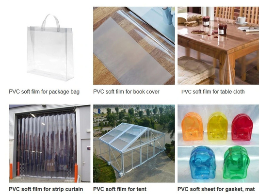 چسب نرم PVC فیلمی شفاف رنگین PVC Frosted رنگ درخشان چسب PVC فیلم