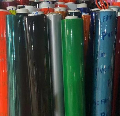 چسب نرم PVC فیلمی شفاف رنگین PVC Frosted رنگ درخشان چسب PVC فیلم