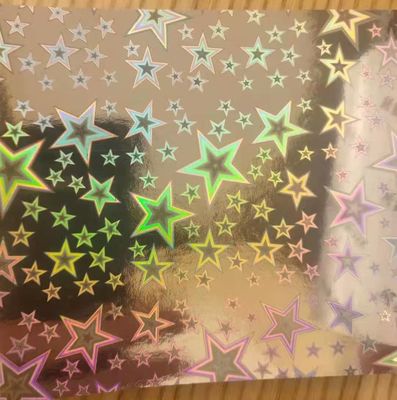 12mic PET/17mic bopp پوشش اولیه فلزی هولوگرافیک استفاده شده برای چاپ UV