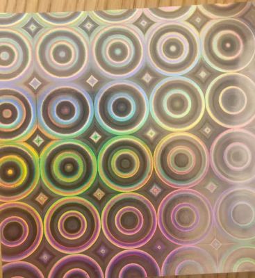 12mic PET/17mic bopp پوشش اولیه فلزی هولوگرافیک استفاده شده برای چاپ UV