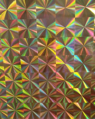 12mic PET/17mic bopp پوشش اولیه فلزی هولوگرافیک استفاده شده برای چاپ UV