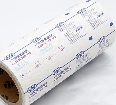 کاغذ بسته بندی کادویی پد آماده سازی الکل در رول مورد استفاده در دستگاه بسته بندی اتوماتیک