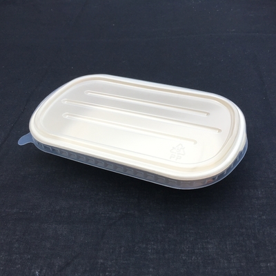 جعبه ناهار یکبار مصرف 100٪ سالاد نیشکر زیست تخریب پذیر با درب شفاف