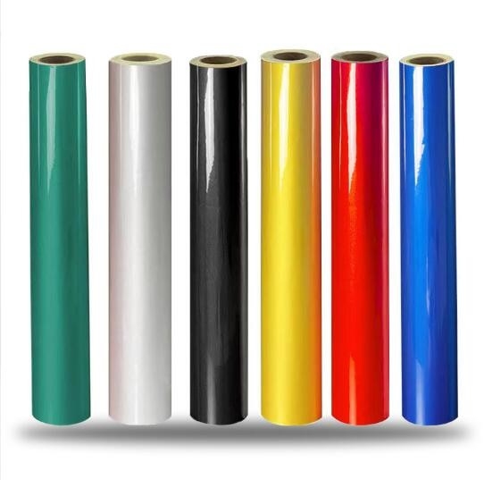 فیلم لیزری خود چسب سبز، آبی، سیاه PVC نامه چاپ انتقال بسته بندی رول مواد فیلم